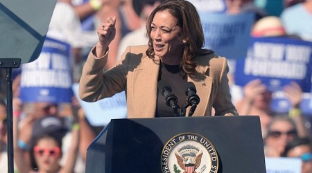 Harris visits New Hampshire to tout her small business tax plan