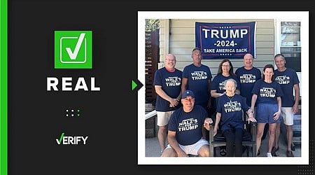 Walz’s for Trump family photo is real