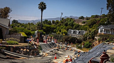 In a landslide-stricken town in California, life is like camping with no power, gas