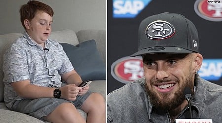 Arizona 12-year-old has been receiving 'get better' texts meant for 49ers' Ricky Pearsall