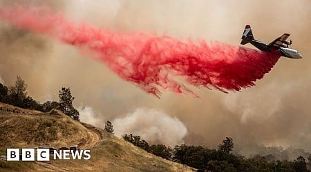 Watch: Military plane repurposed as aerial firefighter