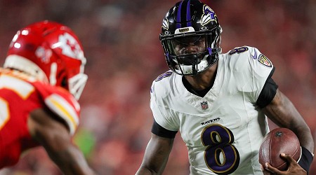 Lamar Jackson Passes Russell Wilson for 3rd on NFL QB Rushing List; Trails Vick, Cam