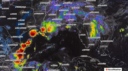 Tropical rainstorm Invest 90L expected to bring heavy rain to Pensacola, Florida Panhandle