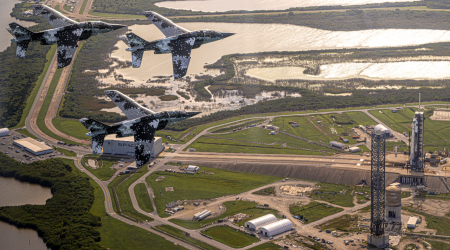 SpaceX Falcon 9 & Dragon On Pad 39A: Polaris Team Shares Flyover Pictures At Kennedy Space Center