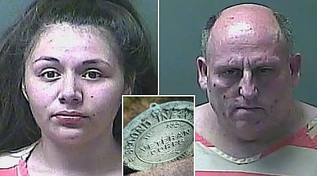 Accused Indiana grave robbers busted for allegedly swiping over a dozen bronze veteran burial markers