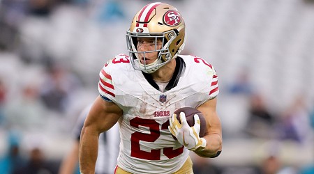 49ers' Christian McCaffrey (calf) inactive vs. Jets