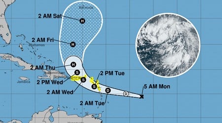 Map Reveals Path of Potential Tropical Storm Ernesto