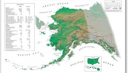 Alaskan Map of the United States