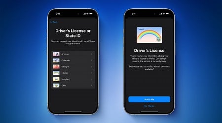 iPhone Driver's Licenses in Wallet App Rolling Out in Seventh U.S. State