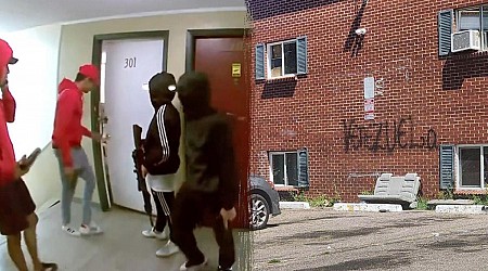 Video shows armed gang at troubled Colorado apartment building believed to have been taken over by migrants