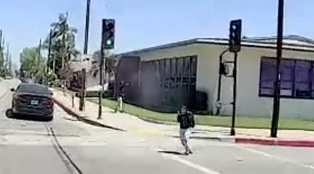 Dashcam captures teen suspect open fire near Southern California school