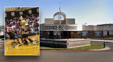 California high school principal placed on leave after video surfaces of inappropriate dance with mascot