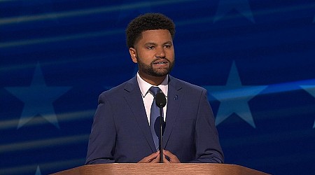 WATCH: Gen Z congressman gets crowd on their feet during full DNC speech