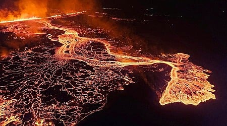 An Iceland Volcano Erupts Again But Spares the Nearby Town of Grindavik For Now