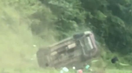 Driver Recklessly Tries to Pass, Flips Car in Massive Accident Video