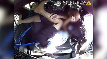 Video shows police officer beating detainee in back of patrol car