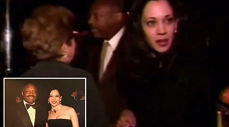 Kamala Harris asked if she's daughter of boyfriend -- and future San Francisco mayor -- Willie Brown in cringey resurfaced clip