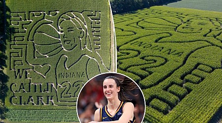 Detailed Caitlin Clark corn maze unveiled by Indiana farm amid successful rookie season