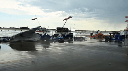 Storm Wreaks Havoc, Cancels Airshow at McConnell Air Force Base