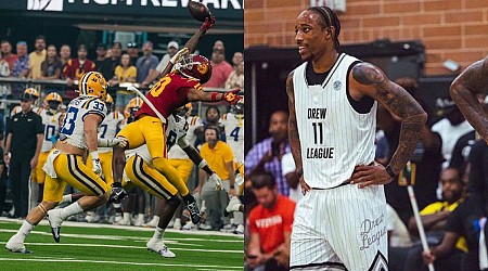 DeMar DeRozan Joins Football Fans in Shock as USC's Kyron Hudson's Insane Snag Stuns LSU