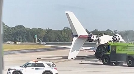 Two Delta Air Lines Planes Collide on Runway in Atlanta, Georgia