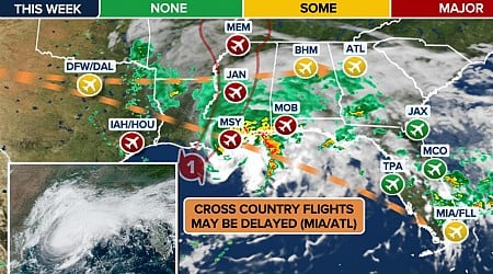 Hurricane Francine causing cancellations across Gulf Coast airline, cruise travel