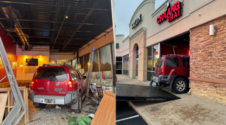 Colorado Springs thai restuarant crashed into, driver cited