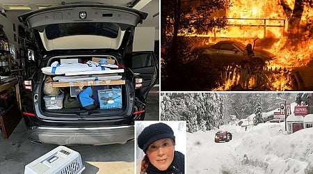 'Unluckiest woman' evacuates from California wildfires after surviving multiple natural disasters