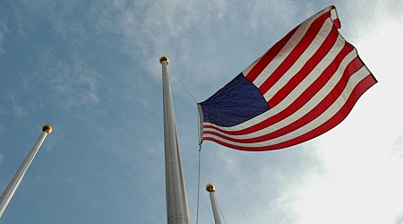 Flags lowered in honor of those lost in the 9/11 attacks