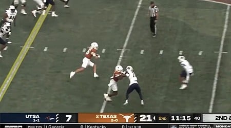 Arch Manning’s first Texas highlights are spectacular after Quinn Ewers’ injury