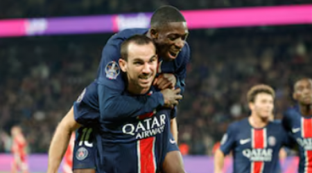 3-1: Fabián y Dembele desatascan al PSG ante el Brest