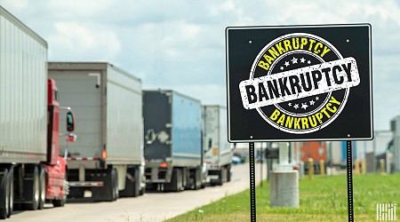 Shuttered California trucking company files for bankruptcy liquidation