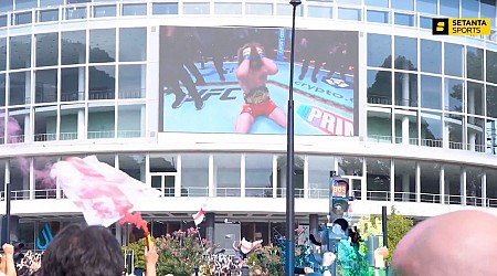 Watch Merab Dvalishvili’s UFC 306 championship win celebrated by rabid Georgia crowd