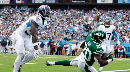 Jets' Breece Hall Jokes About NFL Drug Test After TD Catch in Win vs. Titans