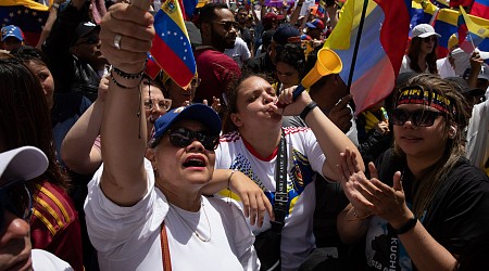 In Venezuela’s diaspora, protests erupt against Maduro’s contested election