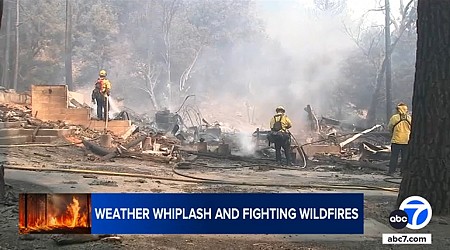 As massive SoCal wildfires continue, firefighters getting boost from weather change