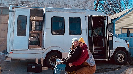 We kept losing out on homes and were sick of renting. So we tricked out a $4,500 van to live in for the summer.