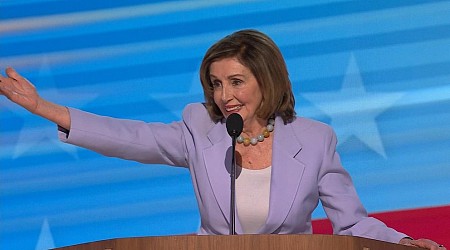 WATCH: Nancy Pelosi takes the stage at DNC