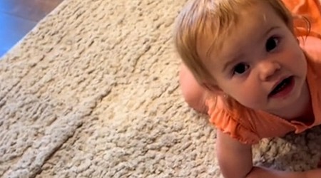 WATCH: Toddler has hilarious reaction to dad telling her it's bath time