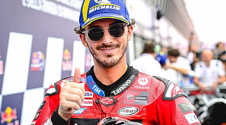 L'enthousiasme de Francesco Bagnaia, meilleur chrono du test de Misano