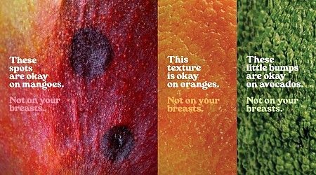 Supermarket’s Fruity Posters Remind You To Examine Your Breasts Like Produce