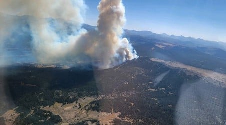 Wildfire breaks out in Uinta-Wasatch-Cache National Forest