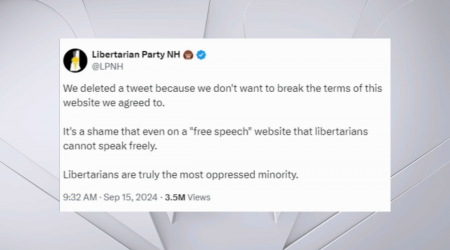 Feds ‘aware’ of NH Libertarian Party X post on Kamala Harris