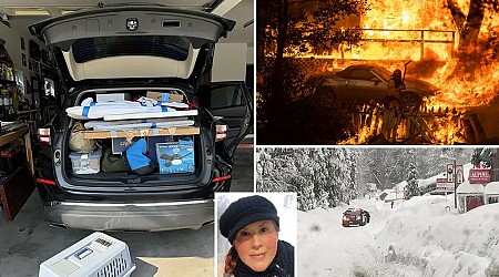 'Unluckiest woman' evacuates from California wildfires after surviving multiple natural disasters