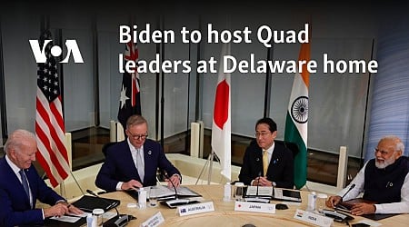 Biden to host Quad leaders at Delaware home