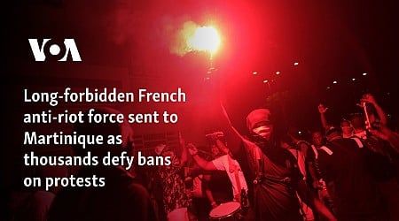 Long-forbidden French anti-riot force sent to Martinique as thousands defy bans on protests