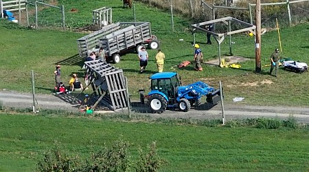 Dozens injured in accident involving wagons at apple orchard: Authorities