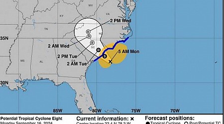 Storm forecast to hit SC could be a cyclone that causes heavy rain & flooding in Midlands