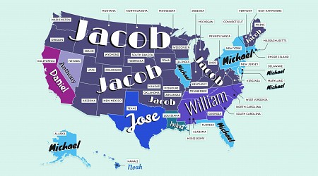 Every U.S. State’s Most Popular Name by Generation (With Maps)