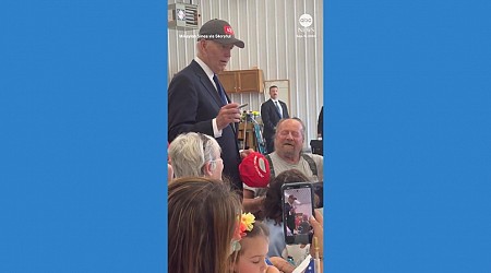 WATCH: Biden swaps hats with Trump supporter at Shanksville 9/11 event